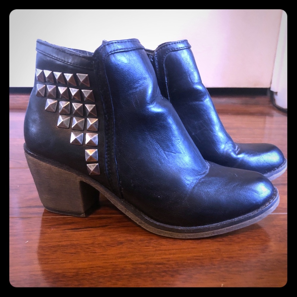 Black Studded Boots